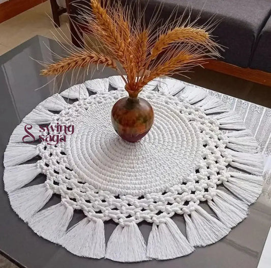Macrame runners for table