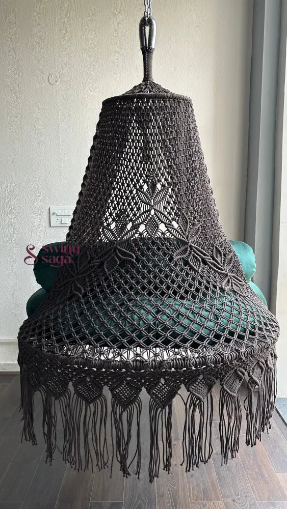 Mocha Brown Double seater hanging chair - Swing Saga