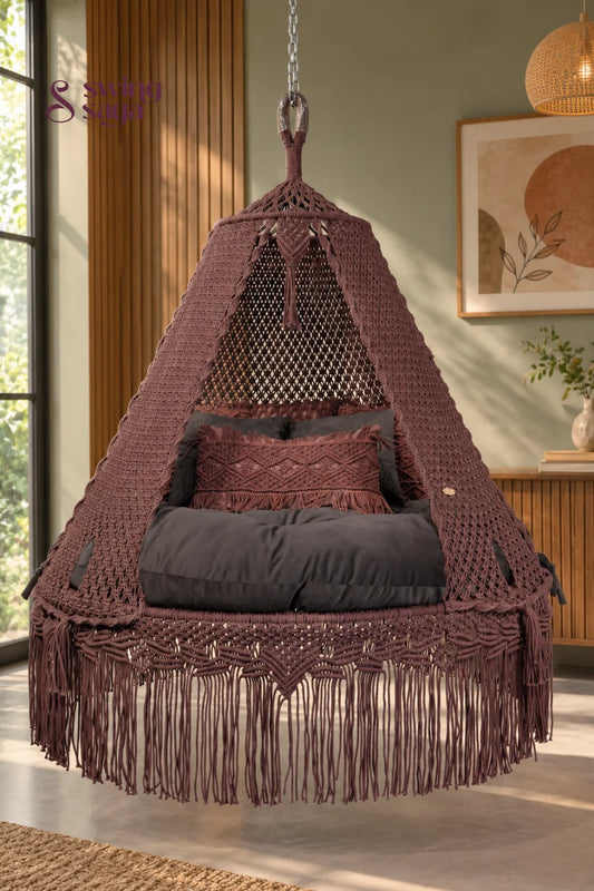 Madera - Chocolate Brown Bed Swing - 70 Inches / cocoa brown