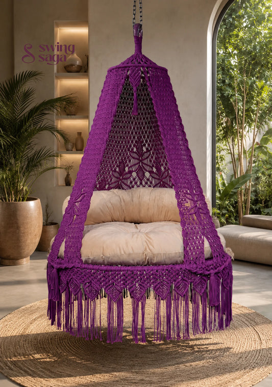Magenta pink Valeria Swing handcrafted for adults - 50 Inches / Magenta Pink / IN