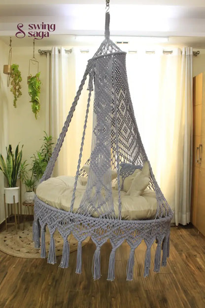 Manor Swing Dual Seater English Blue / Cream 50 Inches
