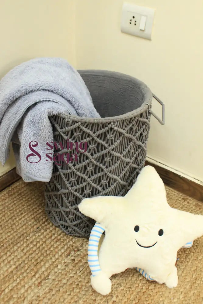 Melange Grey Laundry Basket