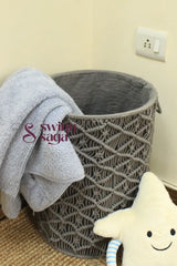 Melange Grey Laundry Basket - Large