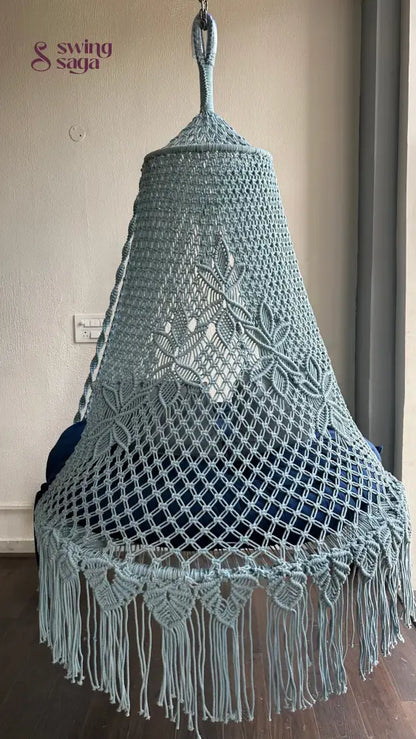 Ice Blue Double seater hanging chair - Swing Saga