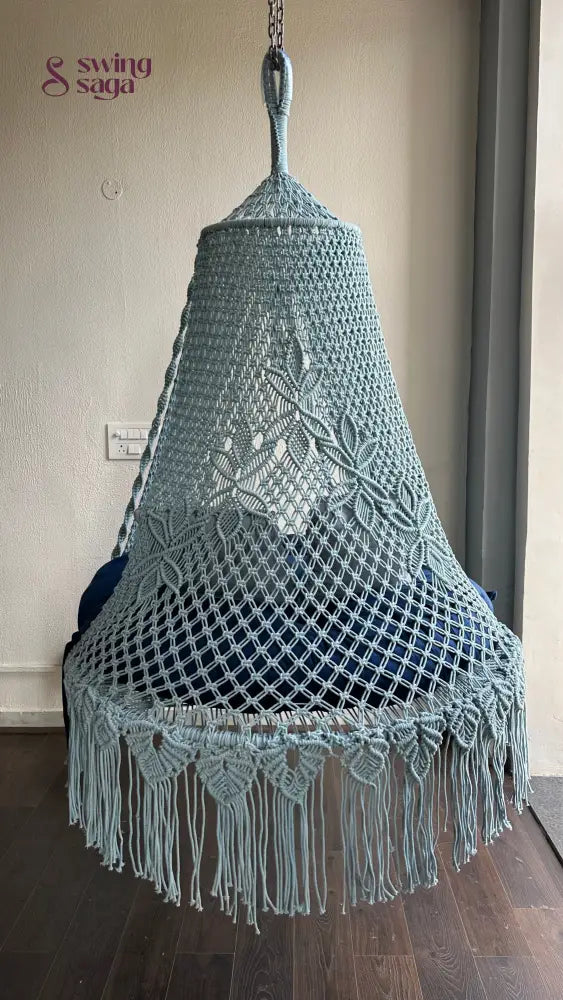 Ice Blue Double seater hanging chair - Swing Saga