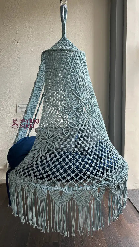 Ice Blue Double seater hanging chair - Swing Saga