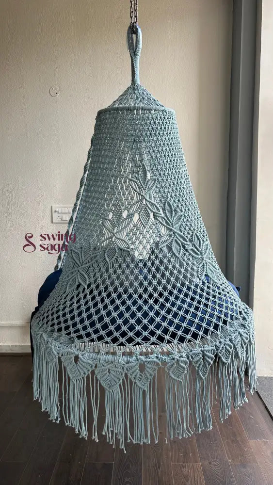 Ice Blue Double seater hanging chair - Swing Saga