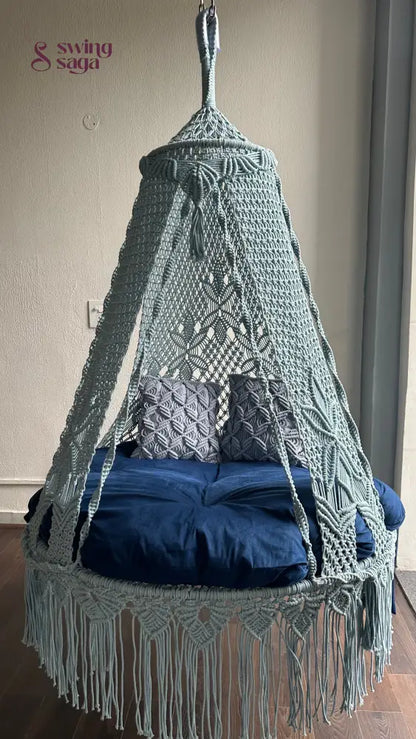 Ice Blue Double seater hanging chair - Swing Saga