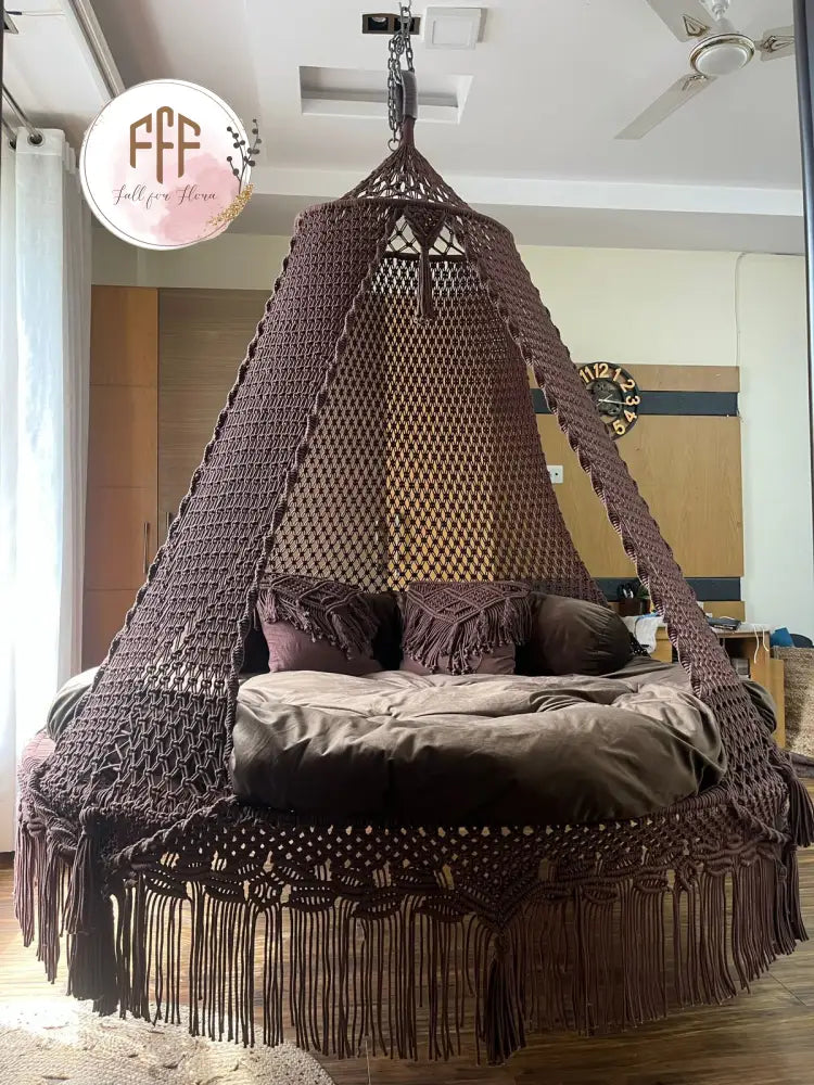 Mocha Brown Big Bed Swing