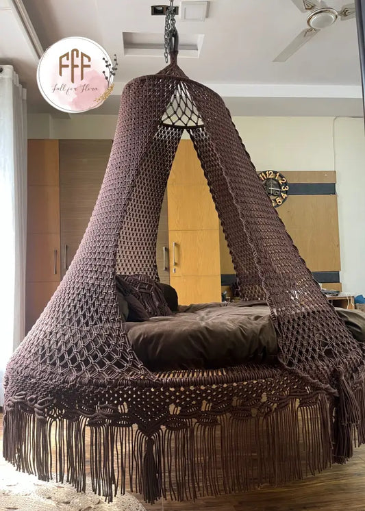 Mocha Brown Big Bed Swing