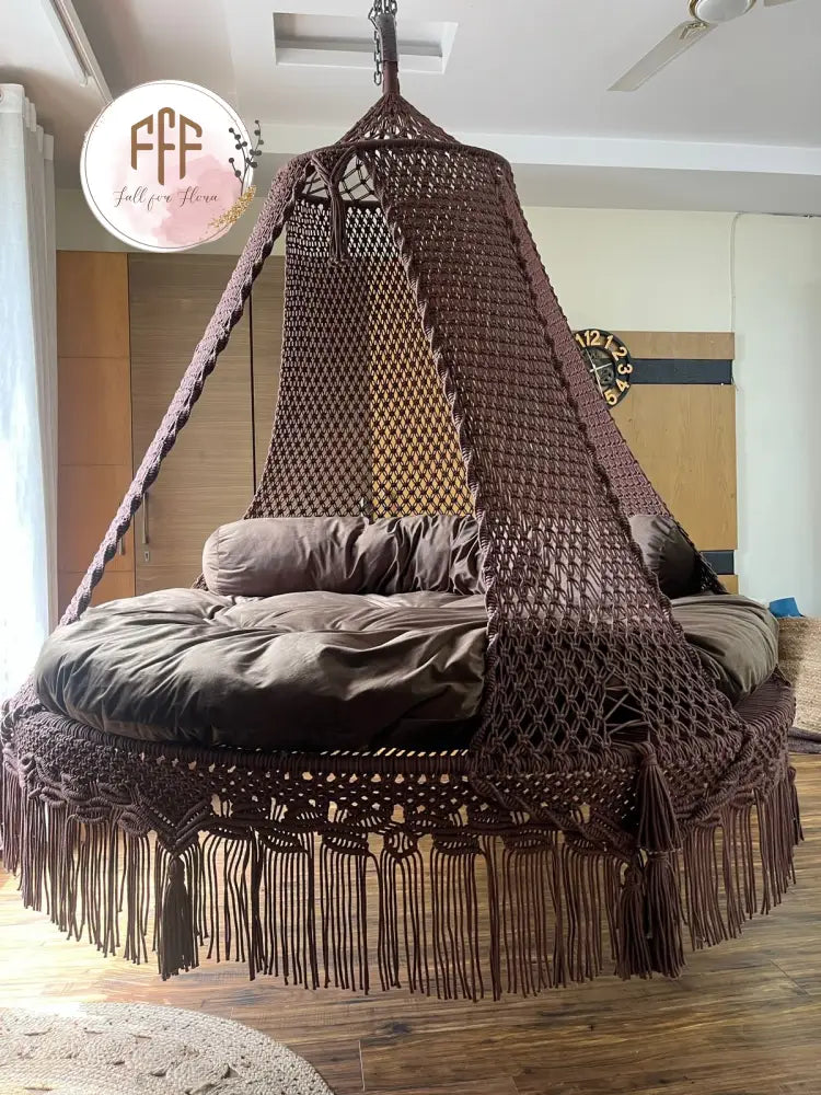 Mocha Brown Big Bed Swing