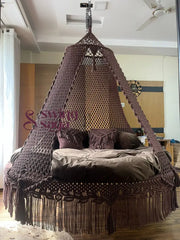 Mocha Brown Big Bed Swing