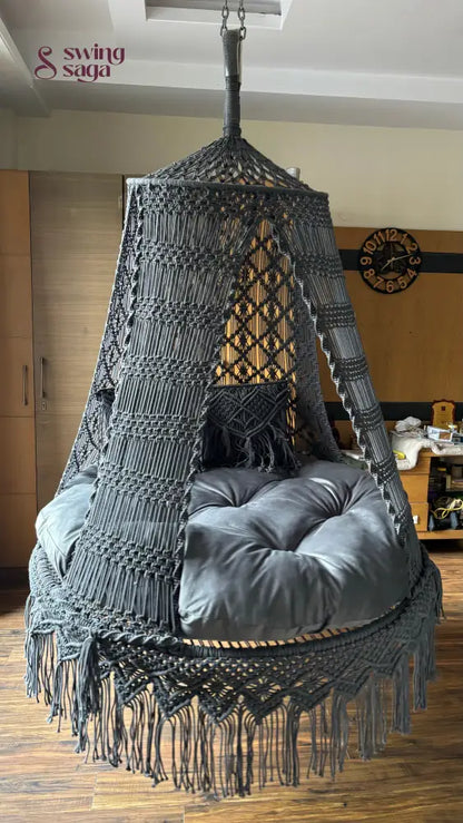 Grey Double seater hanging chair - Swing Saga