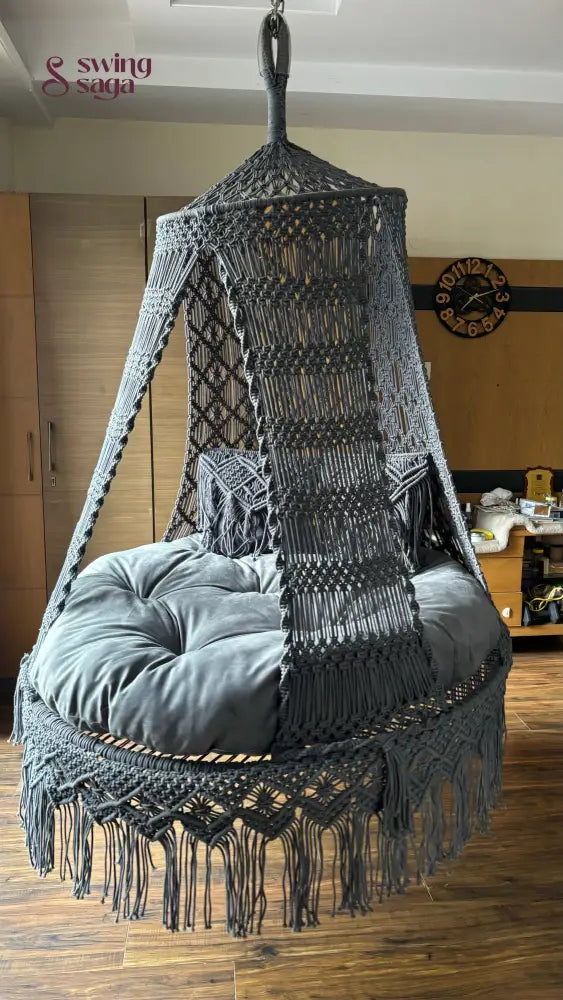 Grey Double seater hanging chair - Swing Saga
