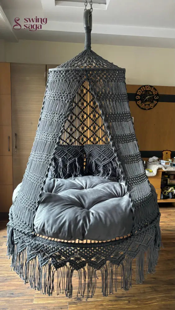 Grey Double seater hanging chair - Swing Saga