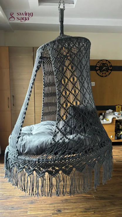 Grey Double seater hanging chair - Swing Saga