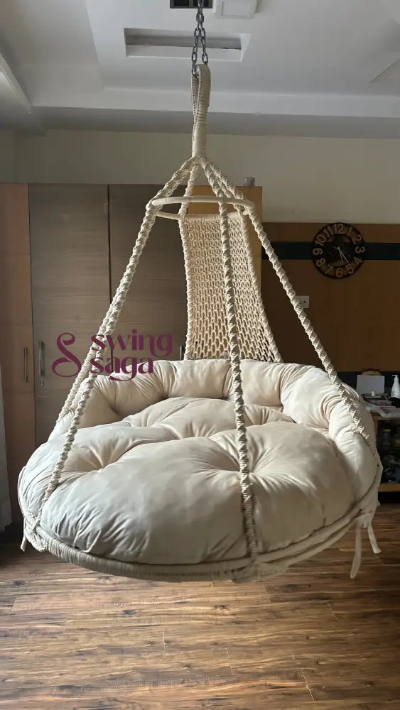 Moon Porch Swing 50 Inches / White ju