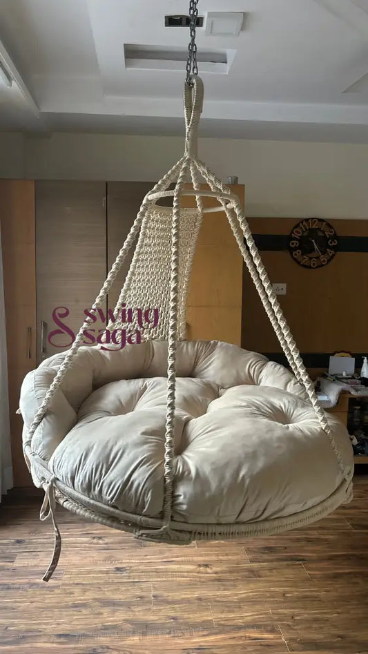 Moon Porch Swing 50 Inches / White ju