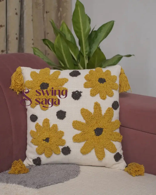 Mustard Yellow Couch Cushion - Set of 1 16 x 16 inches