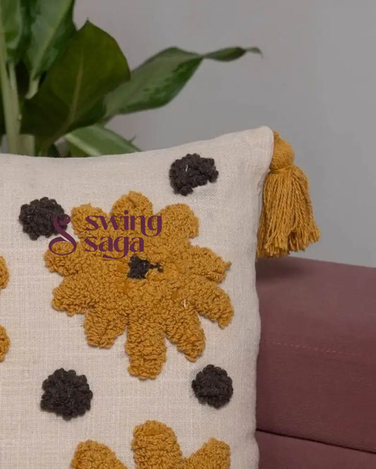 Mustard Yellow Couch Cushion - Set of 1 16 x 16 inches