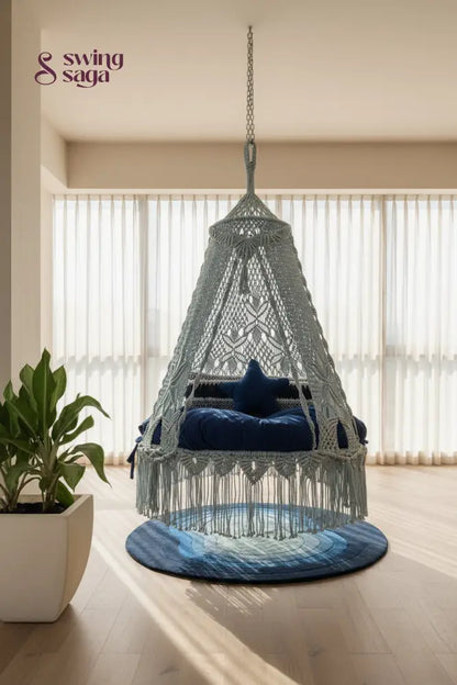 Blue Double seater hanging chair - Swing Saga