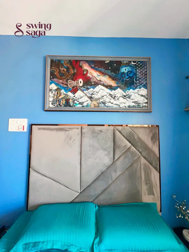 Neel Kailas - Mahadev Painting
