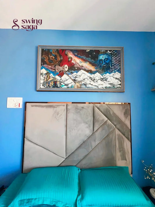 Neel Kailas - Mahadev Painting