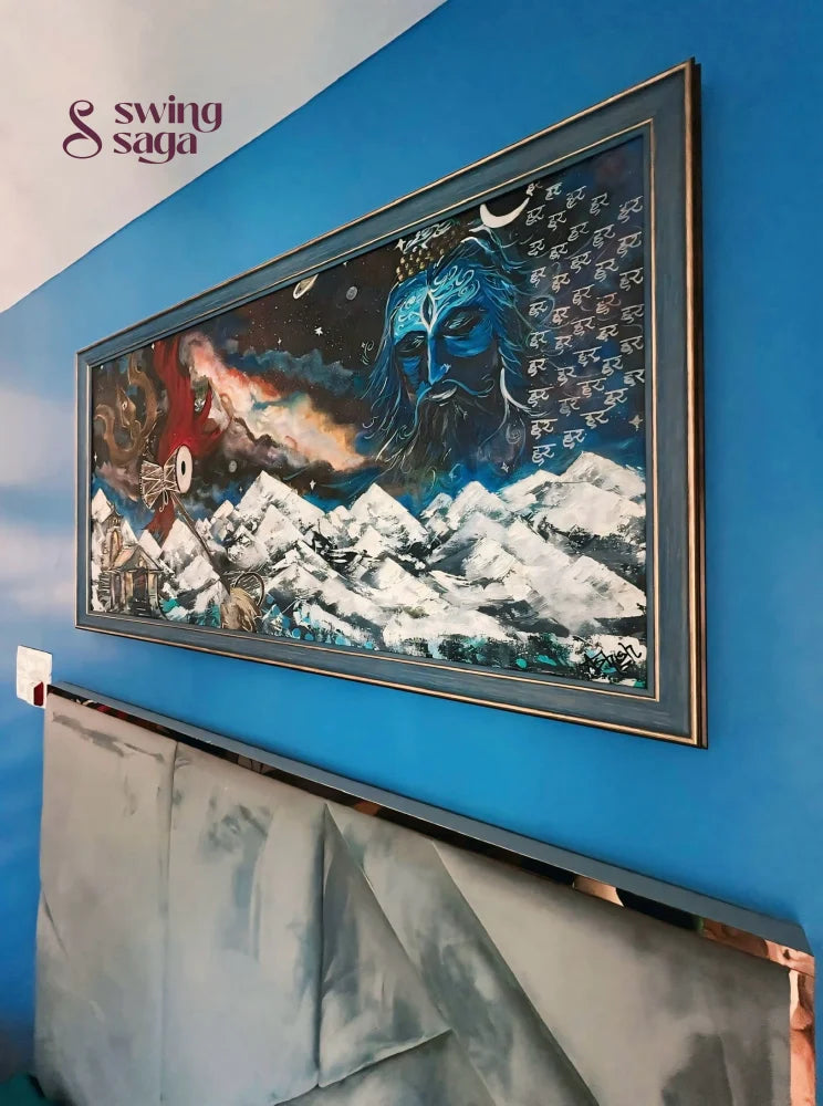 Neel Kailas - Mahadev Painting