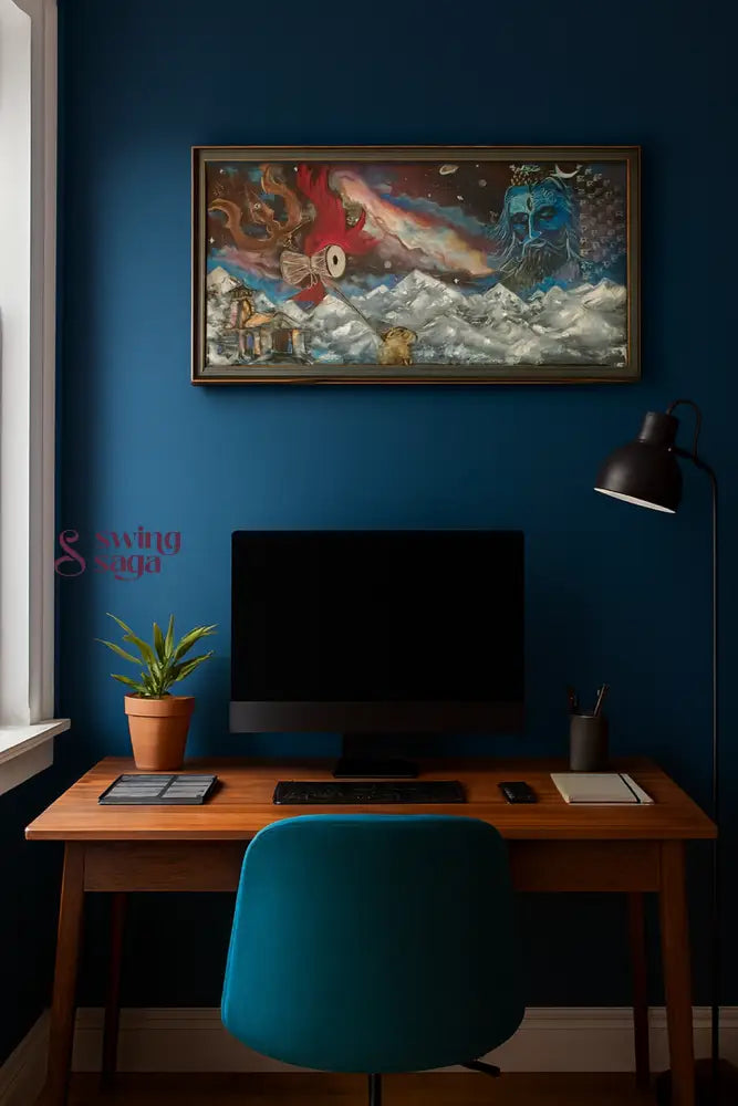 Neel Kailas - Mahadev Painting