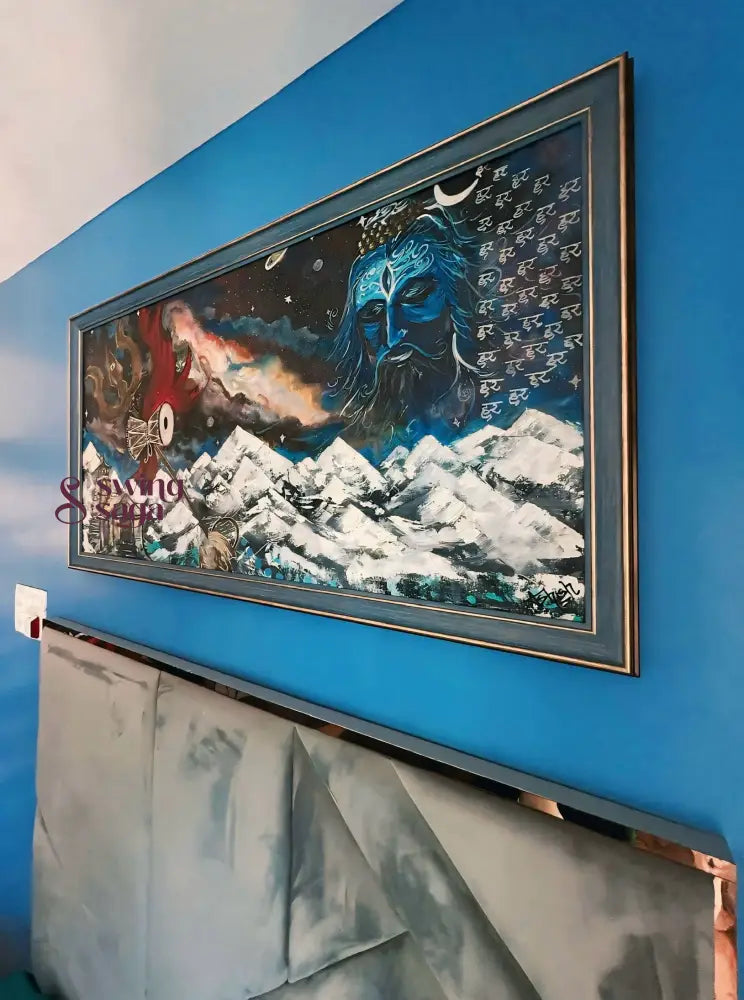 Neel Kailas - Mahadev Painting