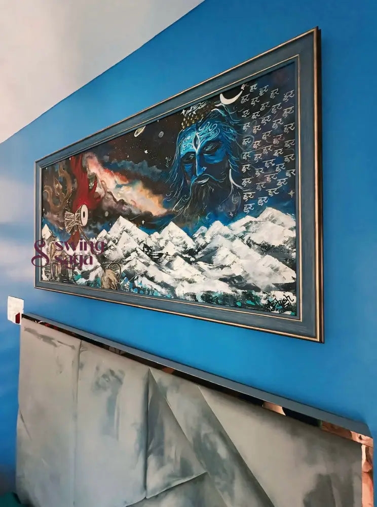 Neel Kailas - Mahadev Painting