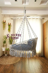 Nighttime Blue Porch Swing