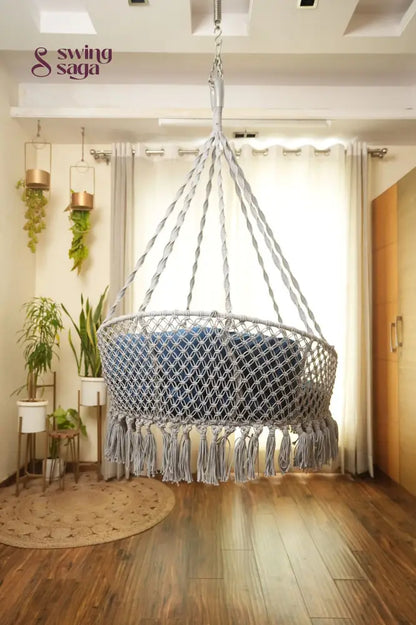 English Blue single seater hanging chair - Swing Saga
