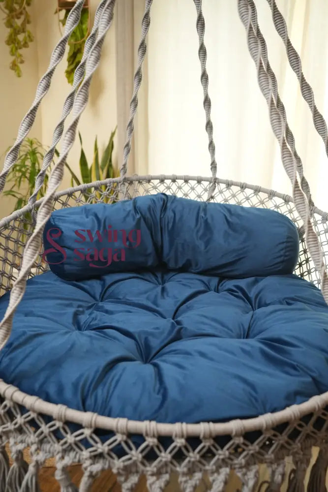 Nighttime Blue Porch Swing