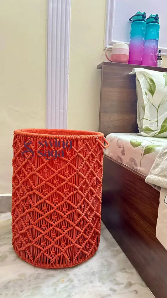 Orange Laundry Basket