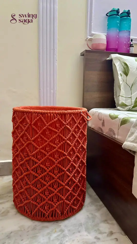 Orange Laundry Basket