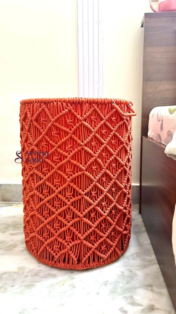 Orange Laundry Basket