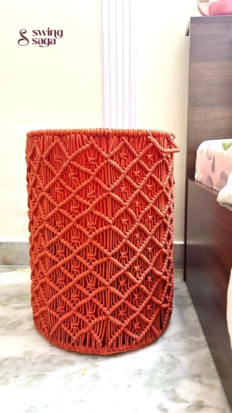 Orange Laundry Basket