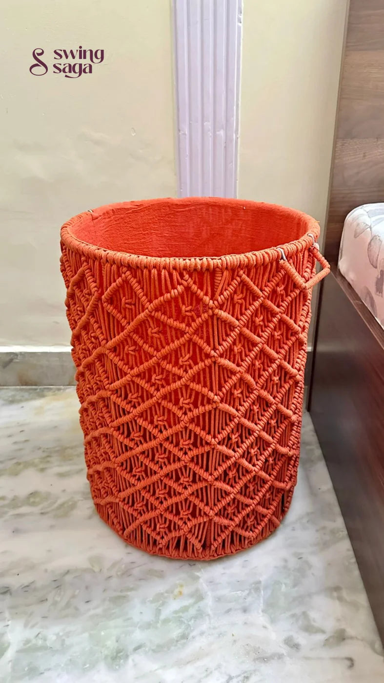 Orange Laundry Basket