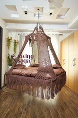 Palace Square Bed Swing Brown