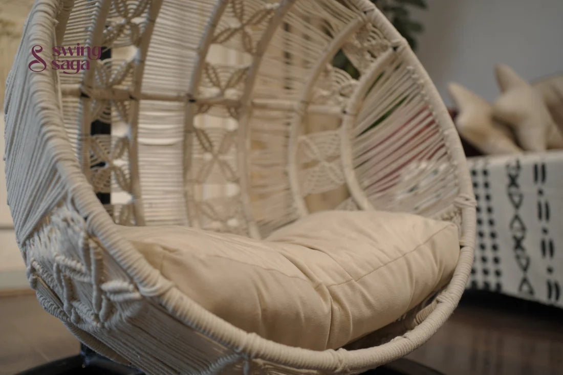Pawfect Swing Handmade macrame hanging cat swing