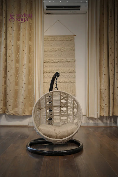 Pawfect Swing Handmade macrame hanging cat swing