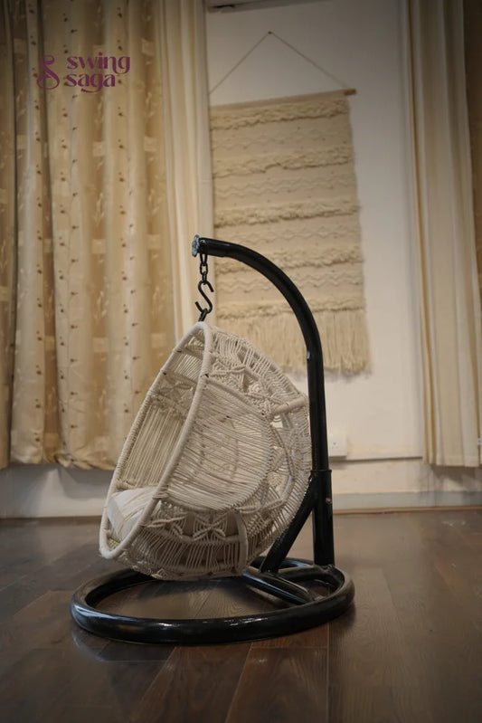 Pawfect Swing Handmade macrame hanging cat swing
