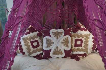 Plum Macrame Bed Swing - Swing Saga