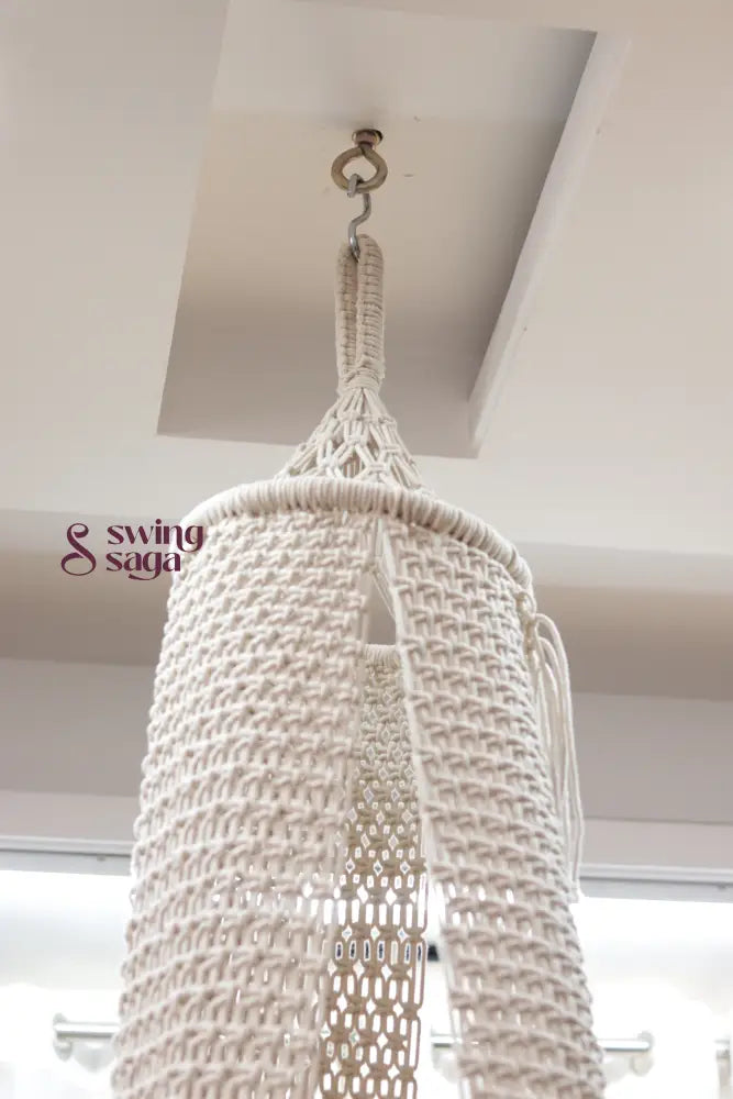 White single seater hanging chair - Swing Saga