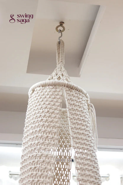 White single seater hanging chair - Swing Saga