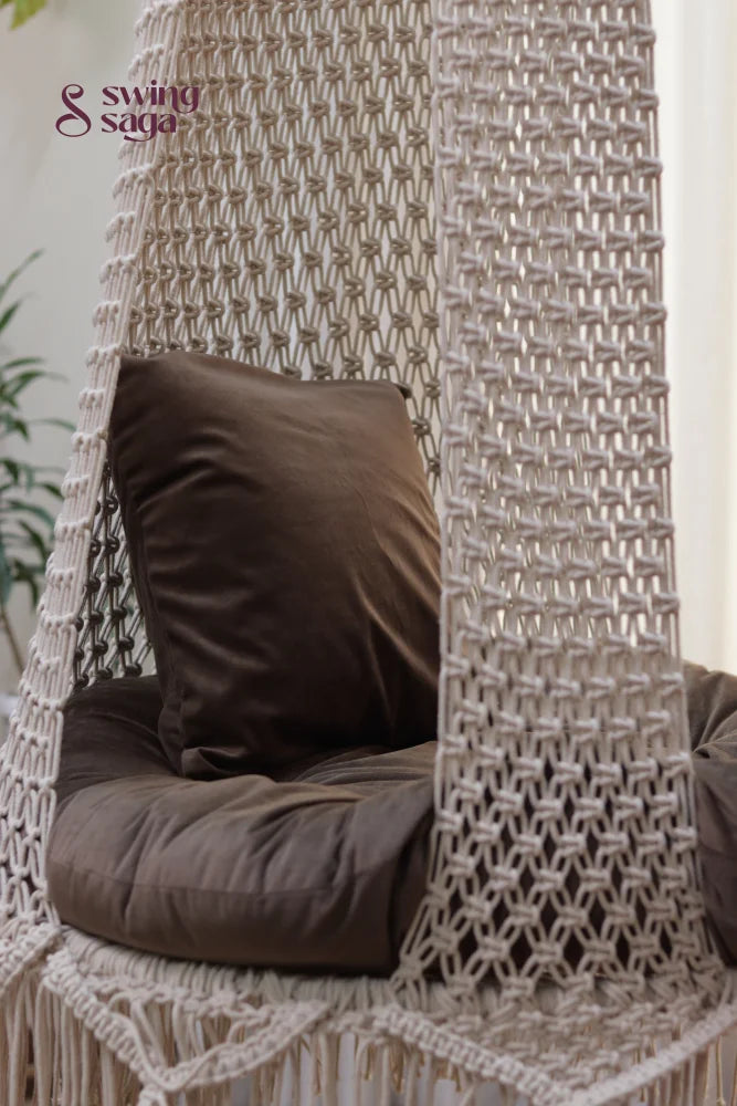 White single seater hanging chair - Swing Saga