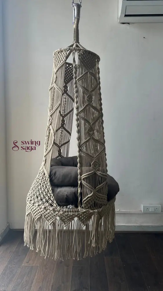 Rustic Khadi Single Seater Swing