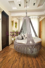 Sliver Mist Bed Swing