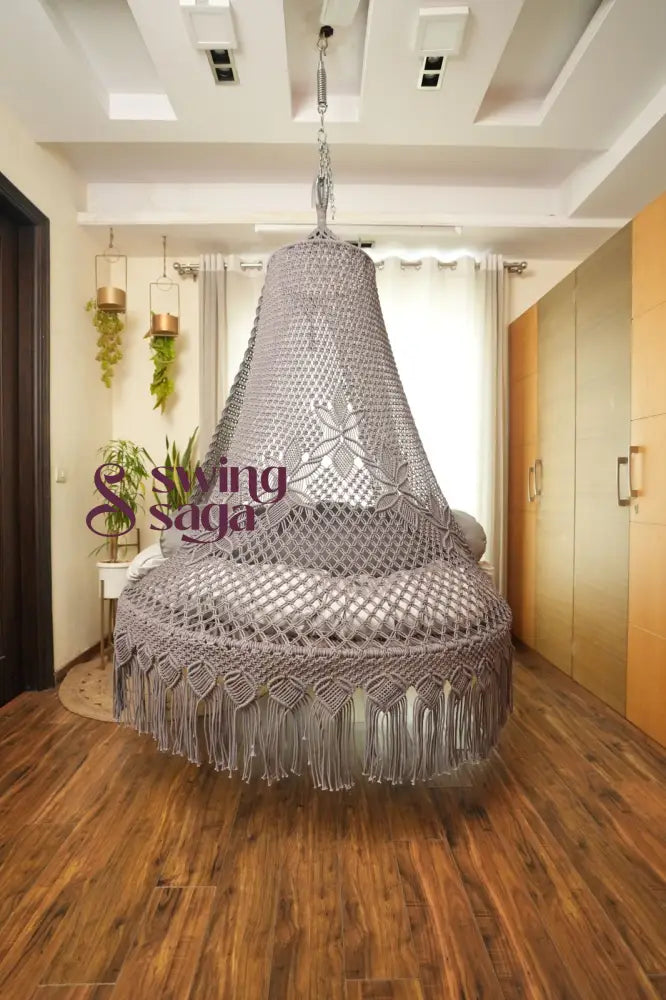 Sliver Mist Bed Swing